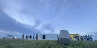 В Каменском районе перевернулась «ГАЗель» с пассажирами.
